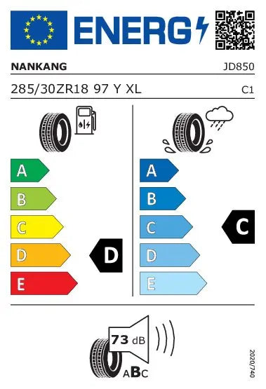 Nankang CR-S 285/30ZR18 97(XL) Y