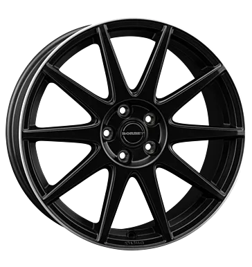 Borbet GTX 8x19 ET50 5x114,3 black matt rim silver