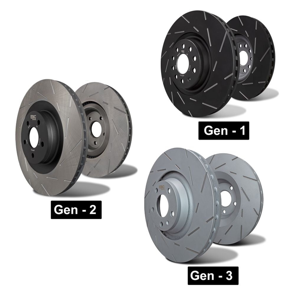 EBC USR Bremsscheiben USR1070 - Vorderachse 308mm Black Coated