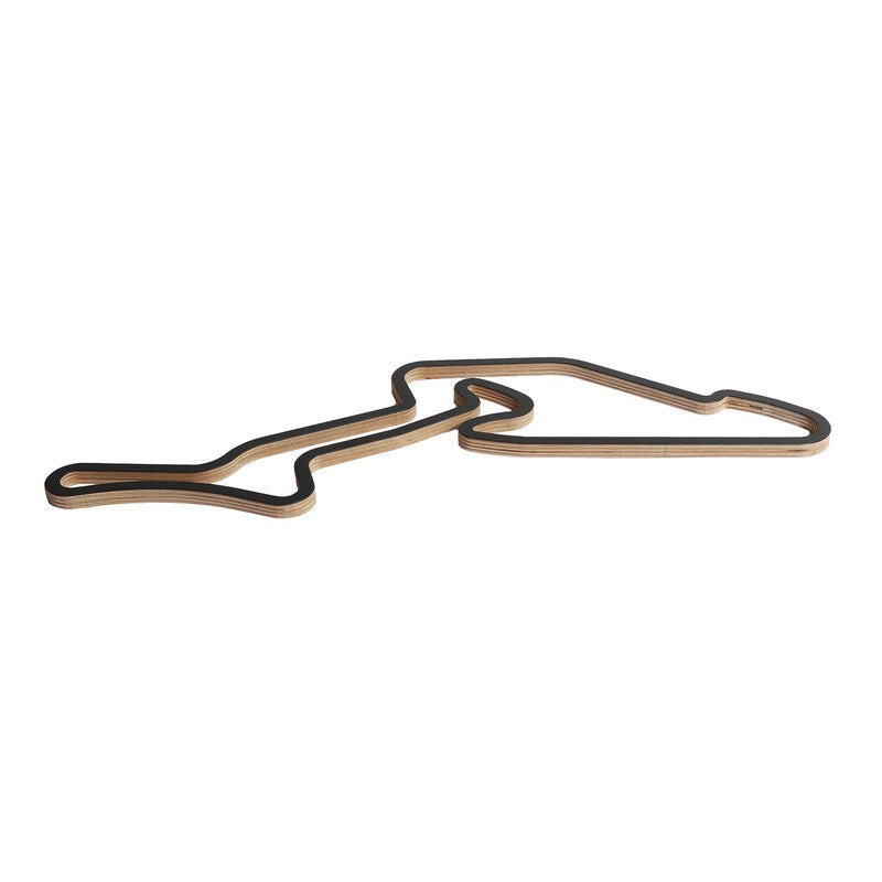 Holz-Wandskulptur - Nürburgring GP Rennstrecke (90 cm)