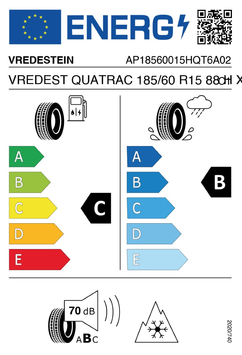 VREDESTEIN Quatrac - 185/60 R15 88H XL Ganzjahresreifen