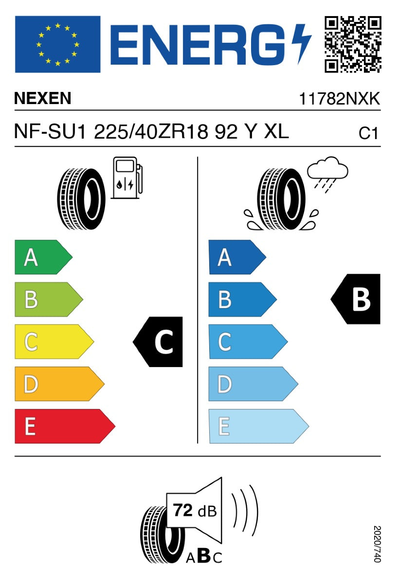 NEXEN N'Fera SU1 225/40ZR18 92Y XL Sommerreifen