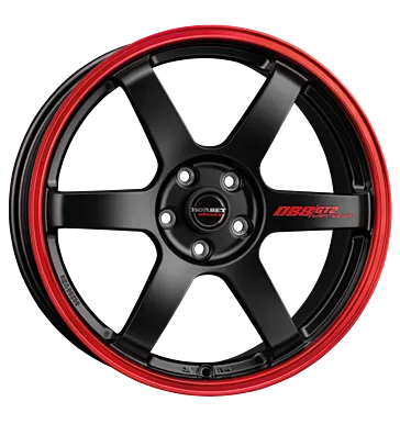 Borbet DB8GT2 8,5x19 ET45 5x114,3 black matt rim red