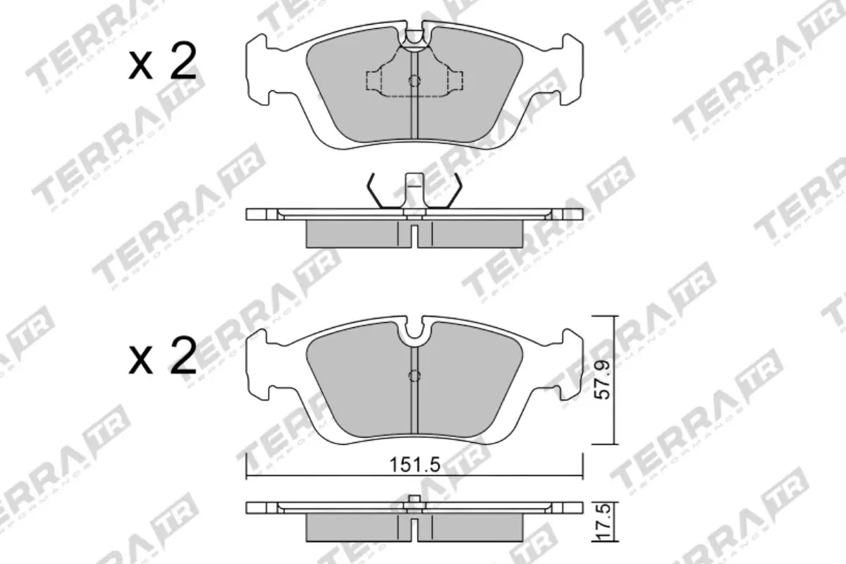 Terra Brake Pads - Track Days TP5280TR