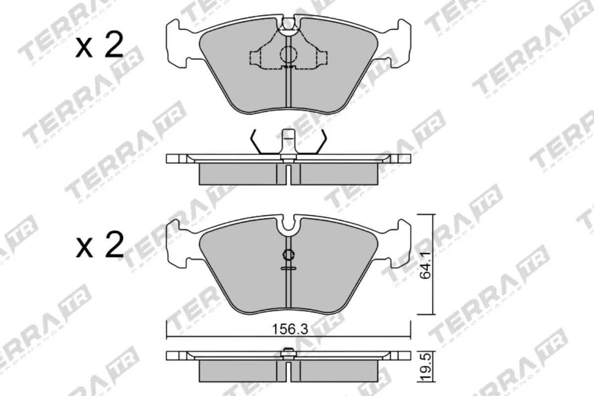 Terra Brake Pads - Track Days TP5220TR
