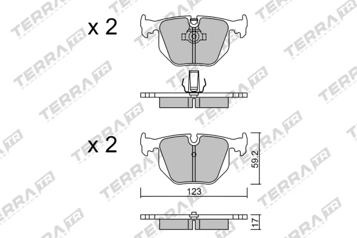 Terra Brake Pads - Track Days TP18780TR