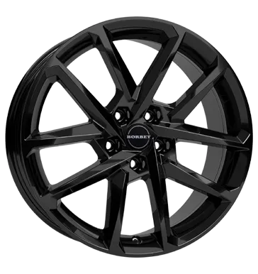 Borbet N 6,5x17 ET46 5x112 crystal silver / schwarz glanz