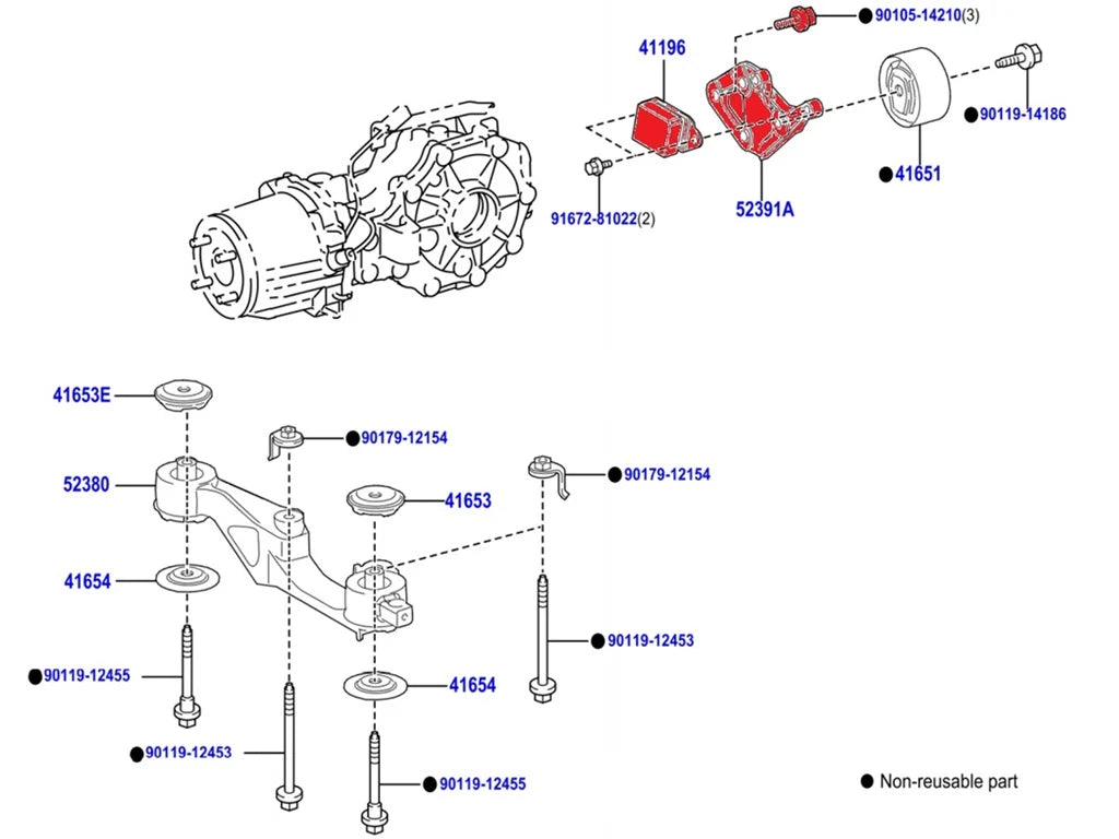 Hinterachsdifferenzialhalter – Toyota GR Yaris