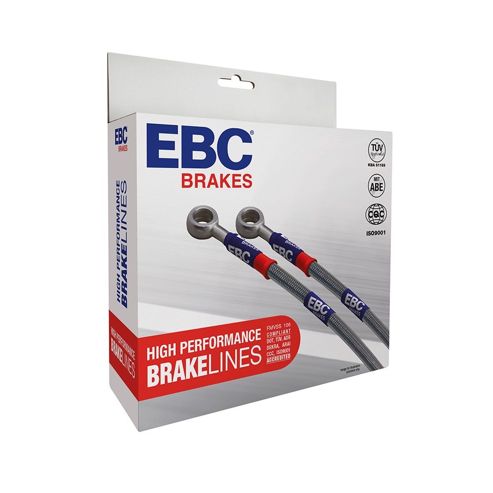 EBC BLA2142-4L – EBC Stahlflex-Bremsleitungen Vorder- & Hinterachse Yaris GR