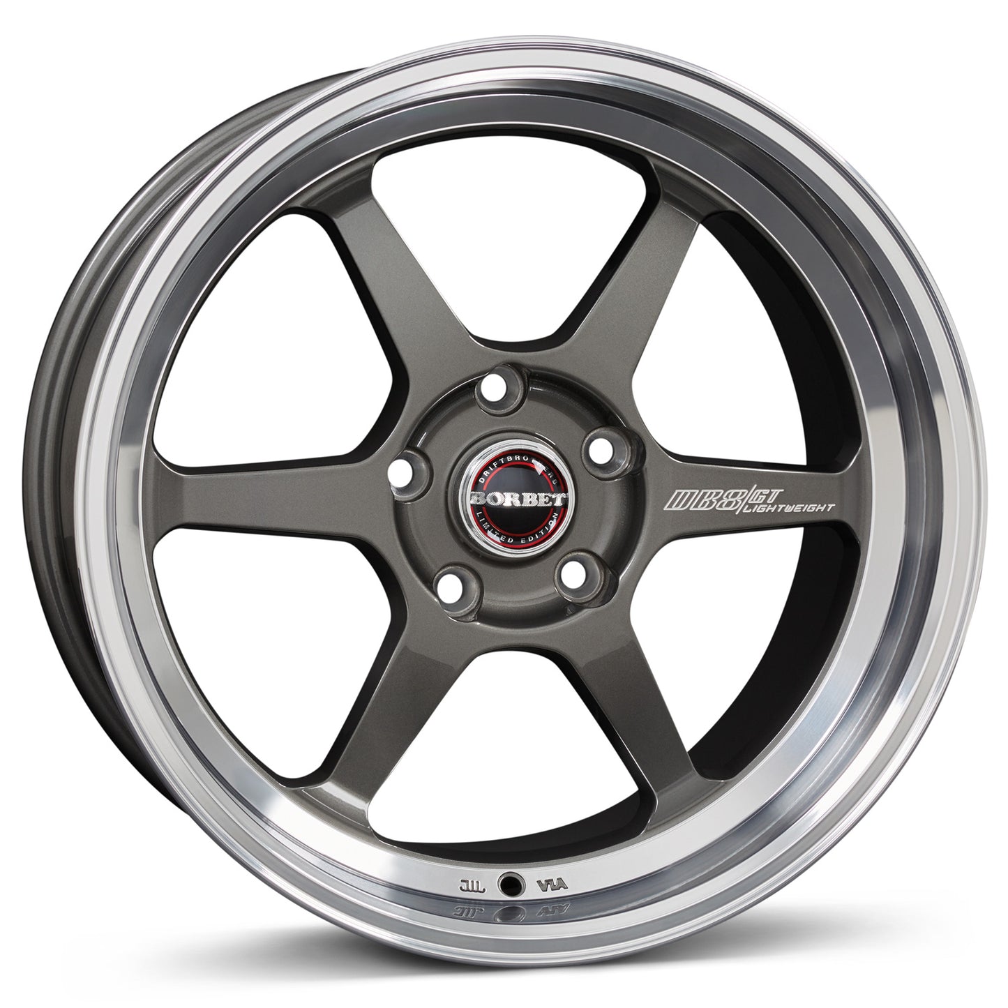 Borbet Felge DB8GT 8,5x18 ET30 5x100 18 Zoll graphite rim polished