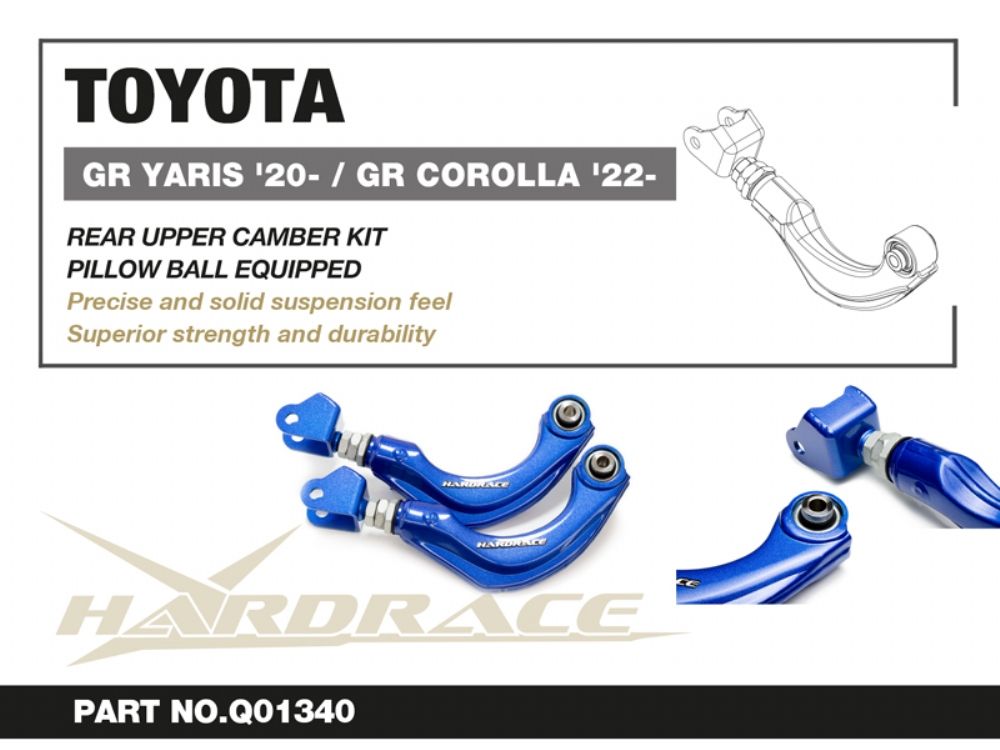 HARDRACE Rear Upper Camber Kit - Toyota Yaris GR