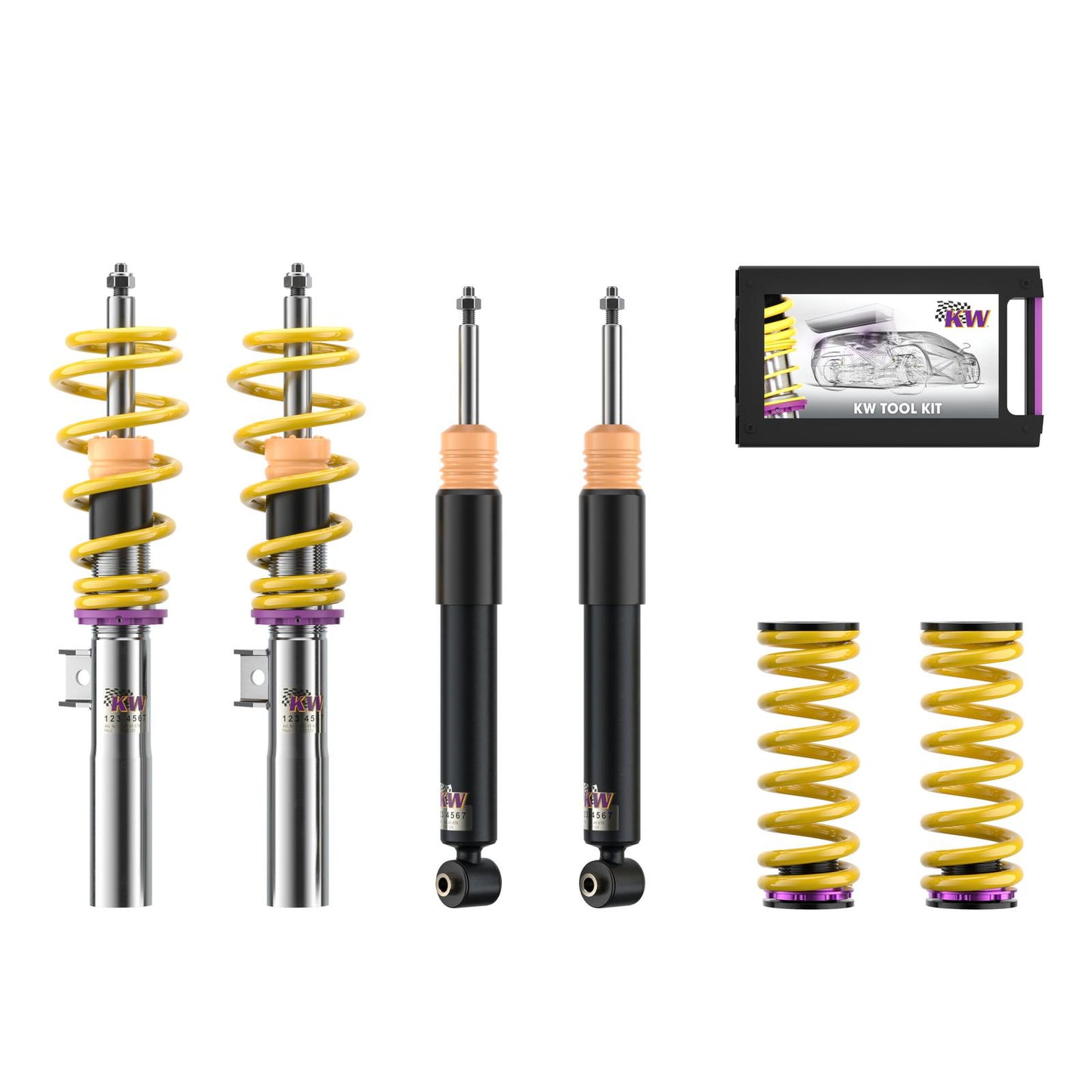 KW Gewindefahrwerk V1 inox - Honda Civic V (EG/EH)