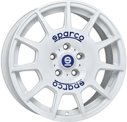 SPARCO Terra Felge 17x7.5 ET45 5x114.3 White Blue Lettering