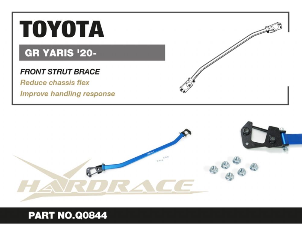 HARDRACE Front Strut Brace - Toyota Yaris GR