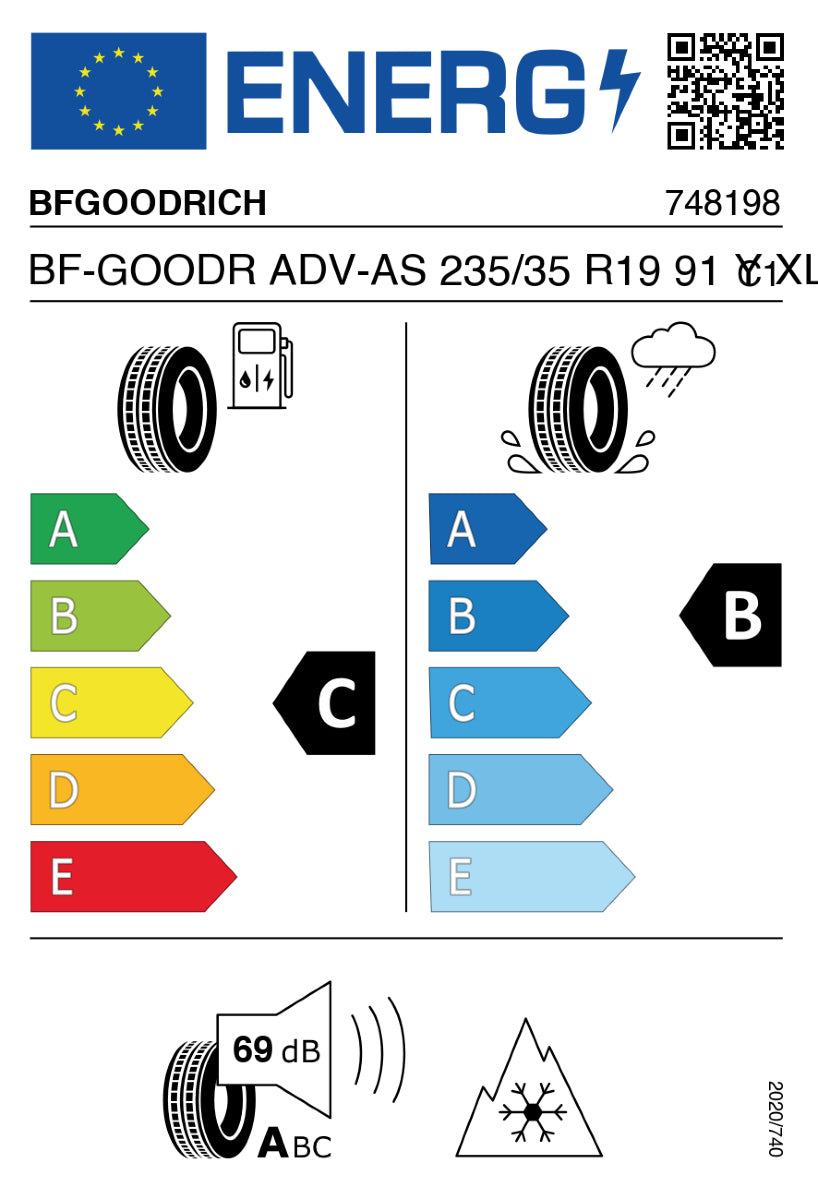 BFGOODRICH Advantage All Season 235/35R19 91Y XL