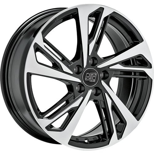 MSW 60 GLOSS BLACK FULL POLISHED 8.0x18 ET40 5/112