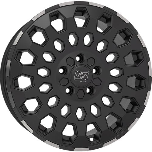MSW 99 VAN Matt Black Lip Polished – 7.5x18 ET57 5/130