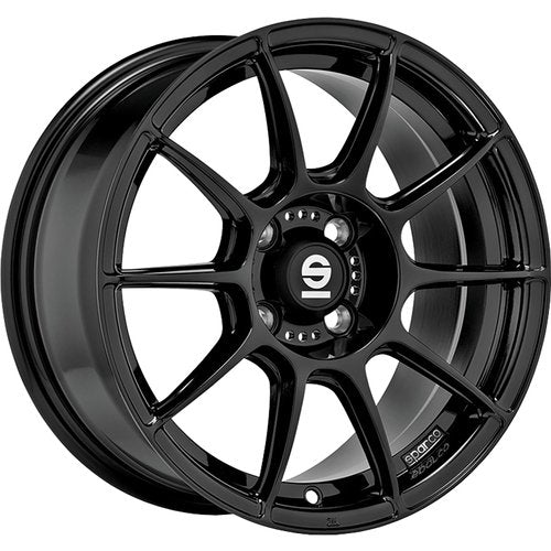 SPARCO FF1 Gloss Black 8x17 ET40 5x114 Kompletträder – Subaru Impreza WRX STi GD/GG