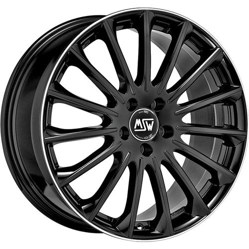 MSW 30 18 Zoll Komplettradsatz für BYD Seal 6 DM-i Touring | Gloss Black + Diamond Lip