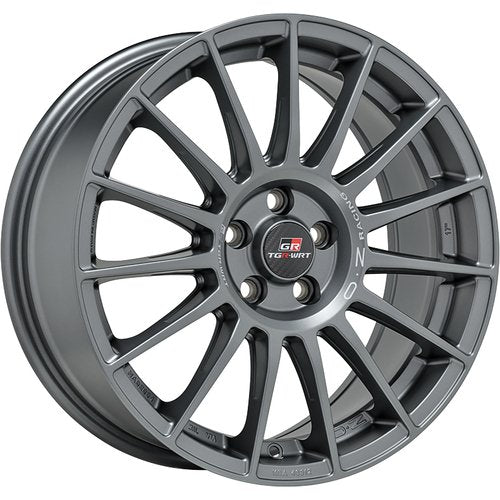 OZ Superturismo TGR-WRT Matt Graphite + Silver Lettering 8.0x18 ET38 5/114,3