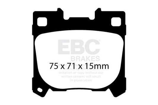 Bremsbeläge - EBC Yellowstuff Rear Yaris Gr Corolla