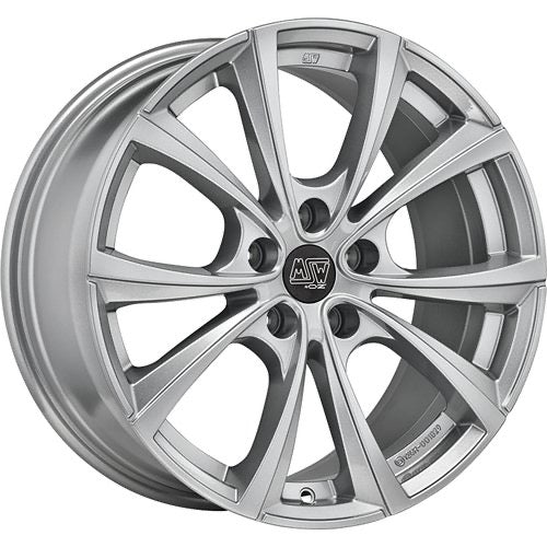 MSW 27T 8.5x18 ET40 5/114.3 Full Silver - Felge Tesla Model 3