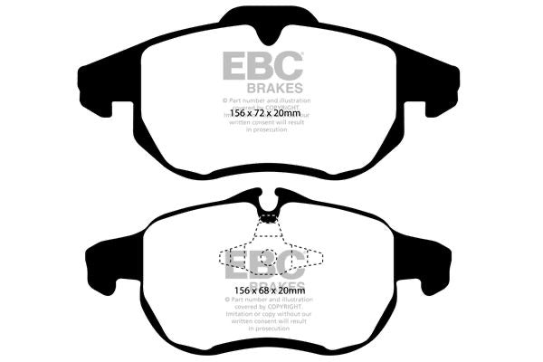 EBC Ultimax Bremsbeläge DP1414 - Vorderachse Opel