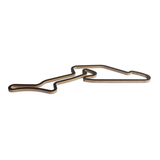 Holz-Wandskulptur - Nürburgring GP Rennstrecke (45 cm)