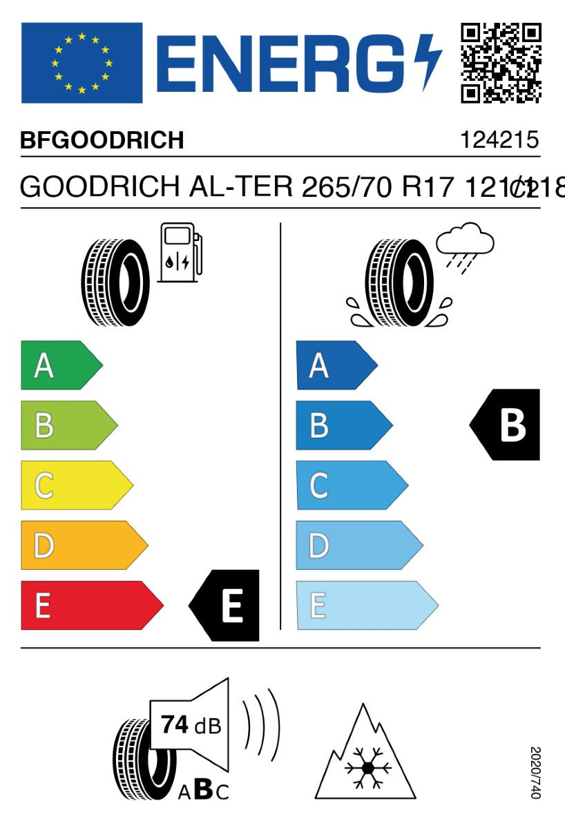 BFGOODRICH ALL-TERRAIN T/A KO2 265/70 R17 121/118S