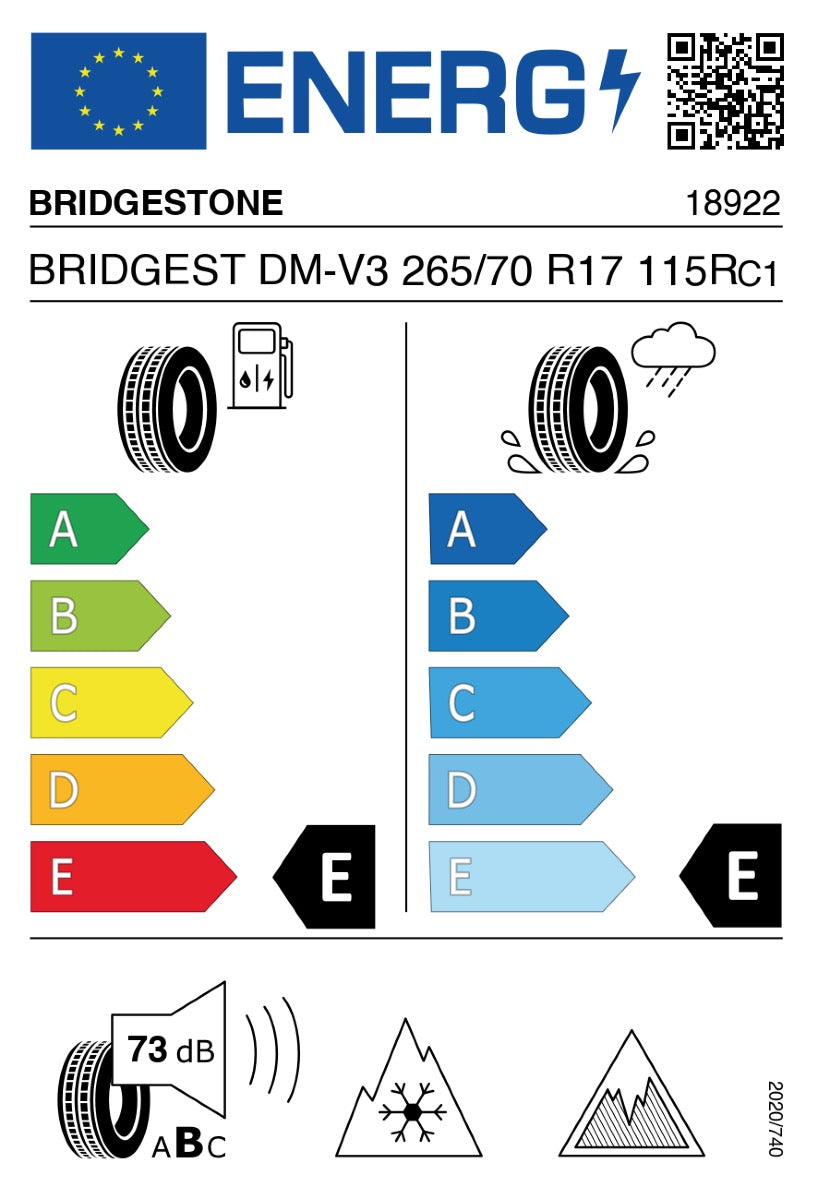 BRIDGESTONE BLIZZAK DM-V3 265/70 R17 115R
