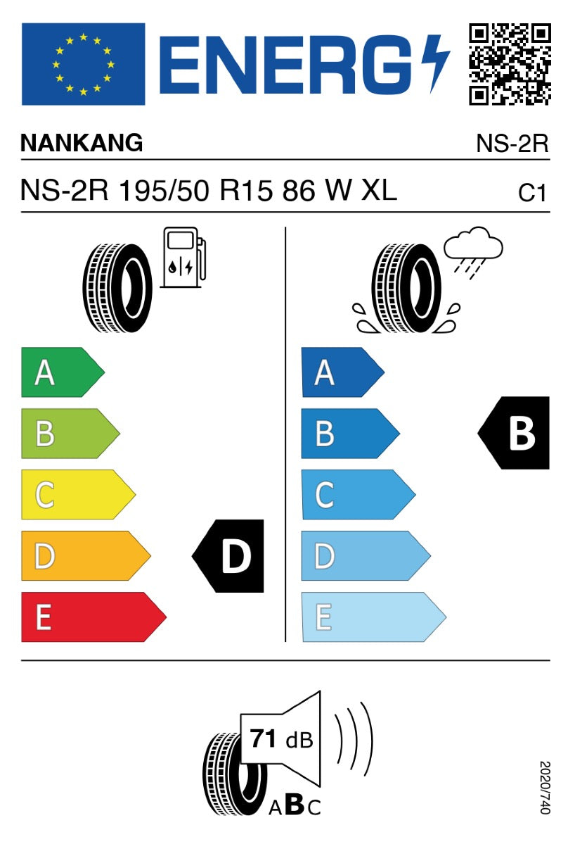 NANKANG NS-2R 195/50 R15 86 W XL - 180 MEDIUM