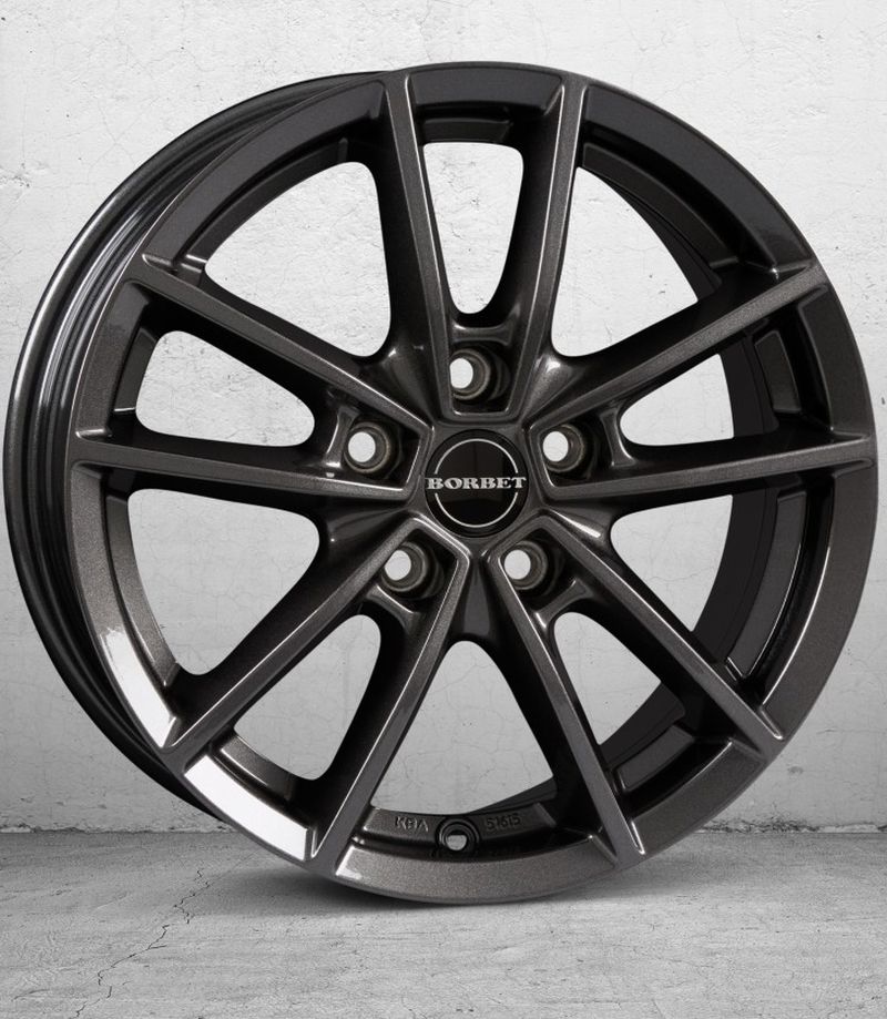 Borbet W 8x20 ET45 5x114,3 mistral anthracite glossy