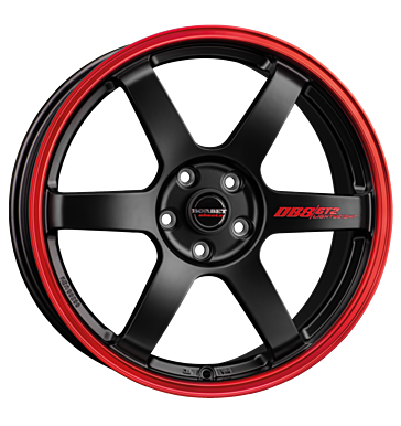 Borbet DB8GT2 8,5x18 ET40 5x114,3 black matt rim red