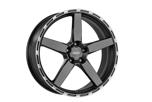 Dotz Marina Bay Dark 8.5x20 ET45 5/114.3 + Hankook iK01 235/40 R20 96V XL – Komplettradsatz inkl. Montage + RDKS (4x)