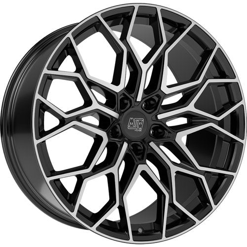 MSW 51 Gloss Black Full Polished 10.5x20 ET55 5/130