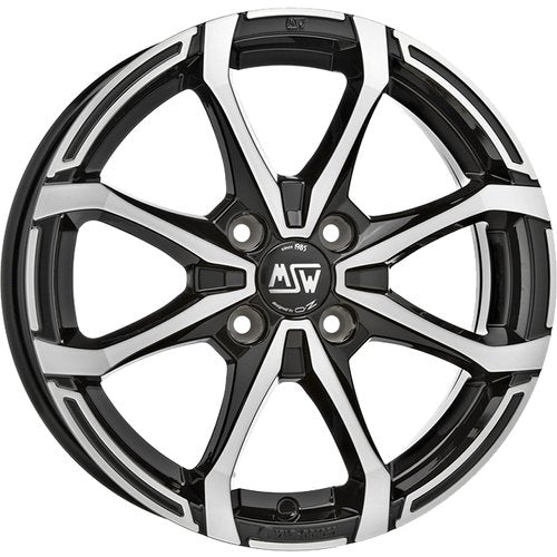 MSW X4 Gloss Black Full Polished 6.0x16 ET40 4/100