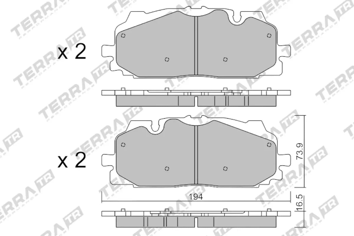 Terra Brake Pads - Track Days TP35340TR