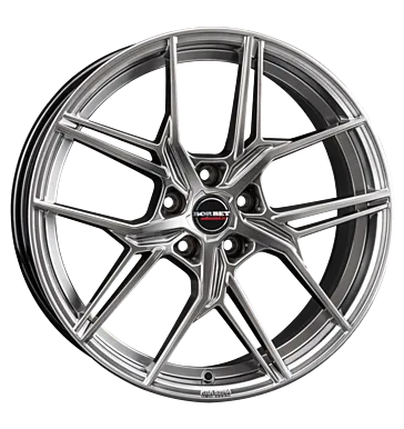 Borbet QX hyper black silver 8x19 ET40 5x114.3