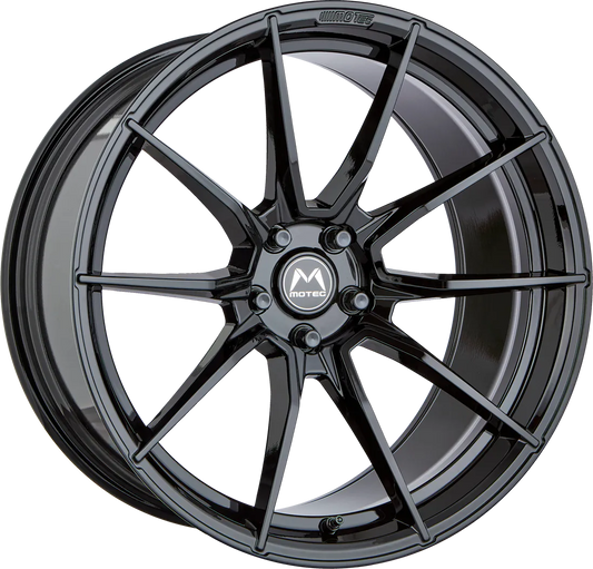 Motec MCR2DC Staggered-Set 10x19 VA + 11x19 HA – schwarz glänzend