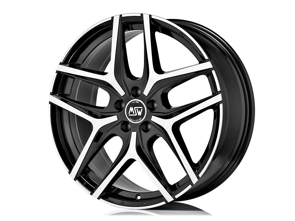 MSW 40 GLOSS BLACK FULL POLISHED 8.0x18 ET28 5/112