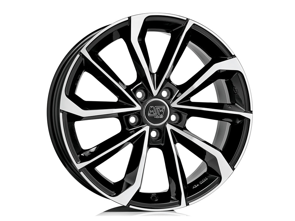 MSW 42 GLOSS BLACK FULL POLISHED 8.0x18 ET28 5/112
