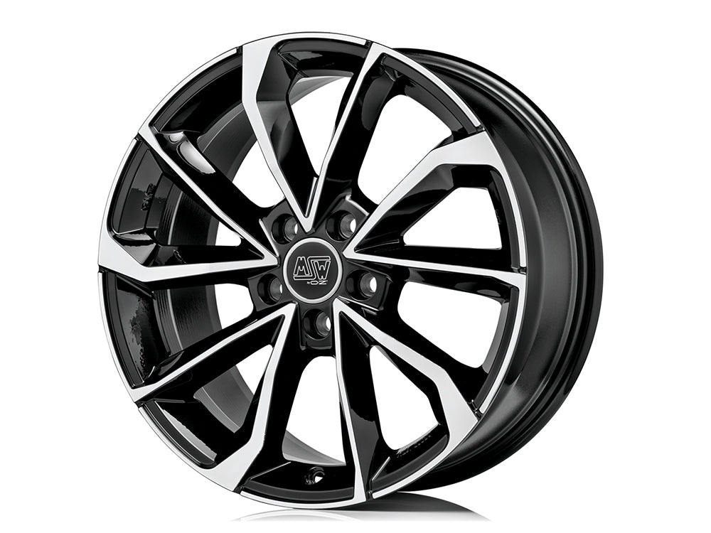 MSW 42 GLOSS BLACK FULL POLISHED 8.0x18 ET28 5/112
