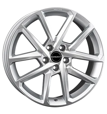 Borbet N 7,5x17 ET50 5x112 crystal silver / black glossy