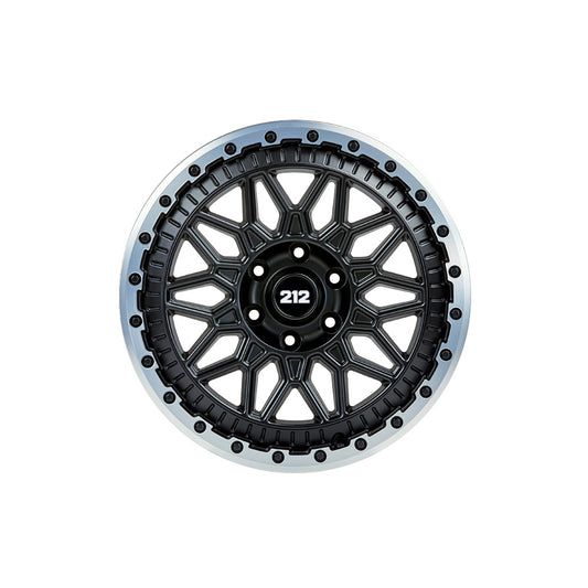 OR-1 Umrüstradsatz BAW 212 Matt-Black Machined Lip 8,0x18 6x139,7 (4er Satz)