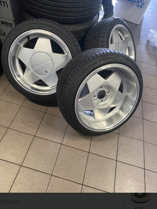 Borbet A 7x15 ET35 4x100 Silver Polished