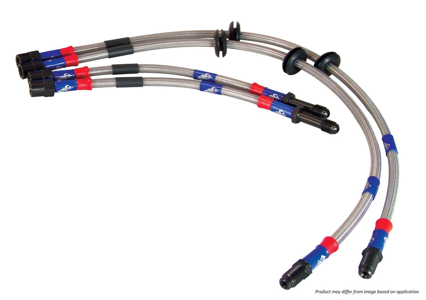 EBC BLA2142-4L – EBC Stahlflex-Bremsleitungen Vorder- & Hinterachse Yaris GR