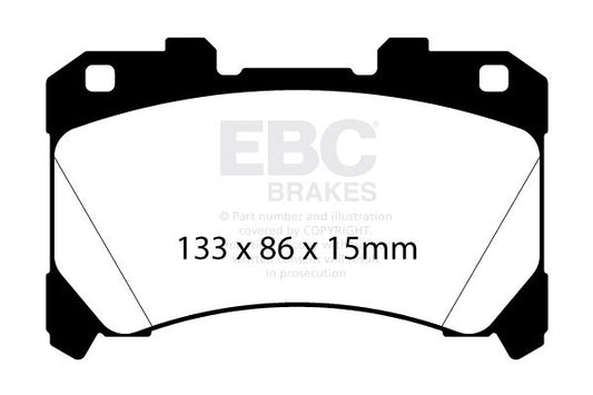 Bremsbeläge - EBC Yellowstuff Front Toyota Yaris Corolla GR