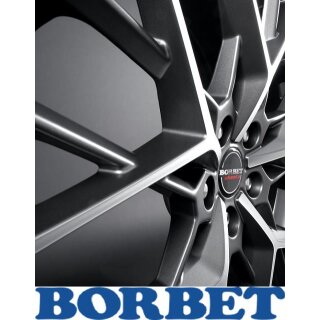 Borbet BY 8,5x19 ET40 5x114,3 titan polished matt
