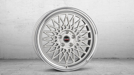 Borbet B 8x17 ET30 5x112 Silver Rim Polished