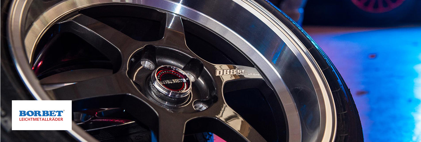 Borbet DB8GT 9,5x18 ET30 5x100 - Graphite Rim Polished